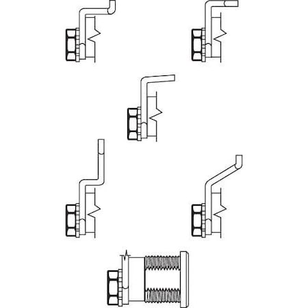Strybuc Mail Box Lock Kit With 5 Cams 97-28